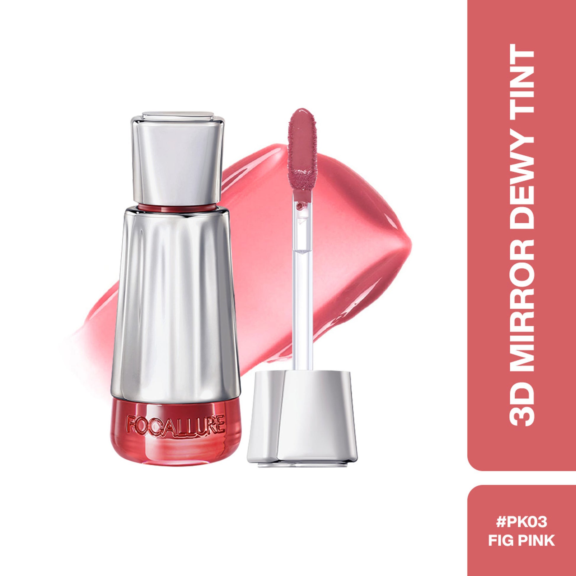 Focallure 3D Mirror Lasting Dewy Lip Tint - Fig Pink