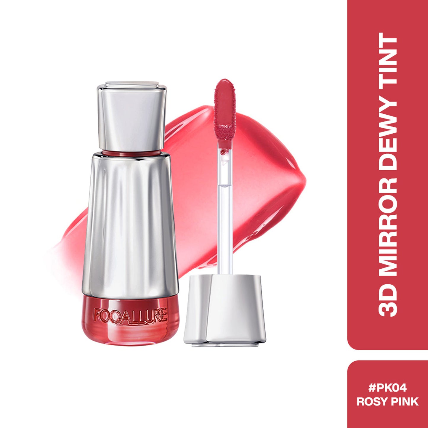 Focallure 3D Mirror Lasting Dewy Lip Tint - Rosy Pink