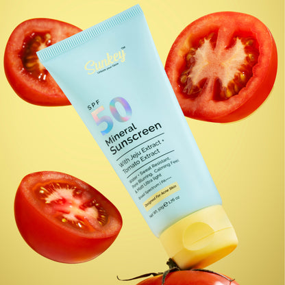 Sunkey Mineral Sunscreen SPF 50 PA++++ With Jeju And Tomato Extract