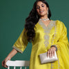 Indyancart IE Embroidered Kurta with Trousers & Dupatta