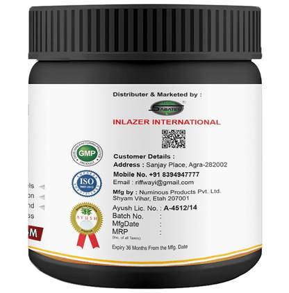 Sabates Ayurvedic Hair Growth Powder in a jar, showcasing natural herbal powder for promoting healthy hair growth.