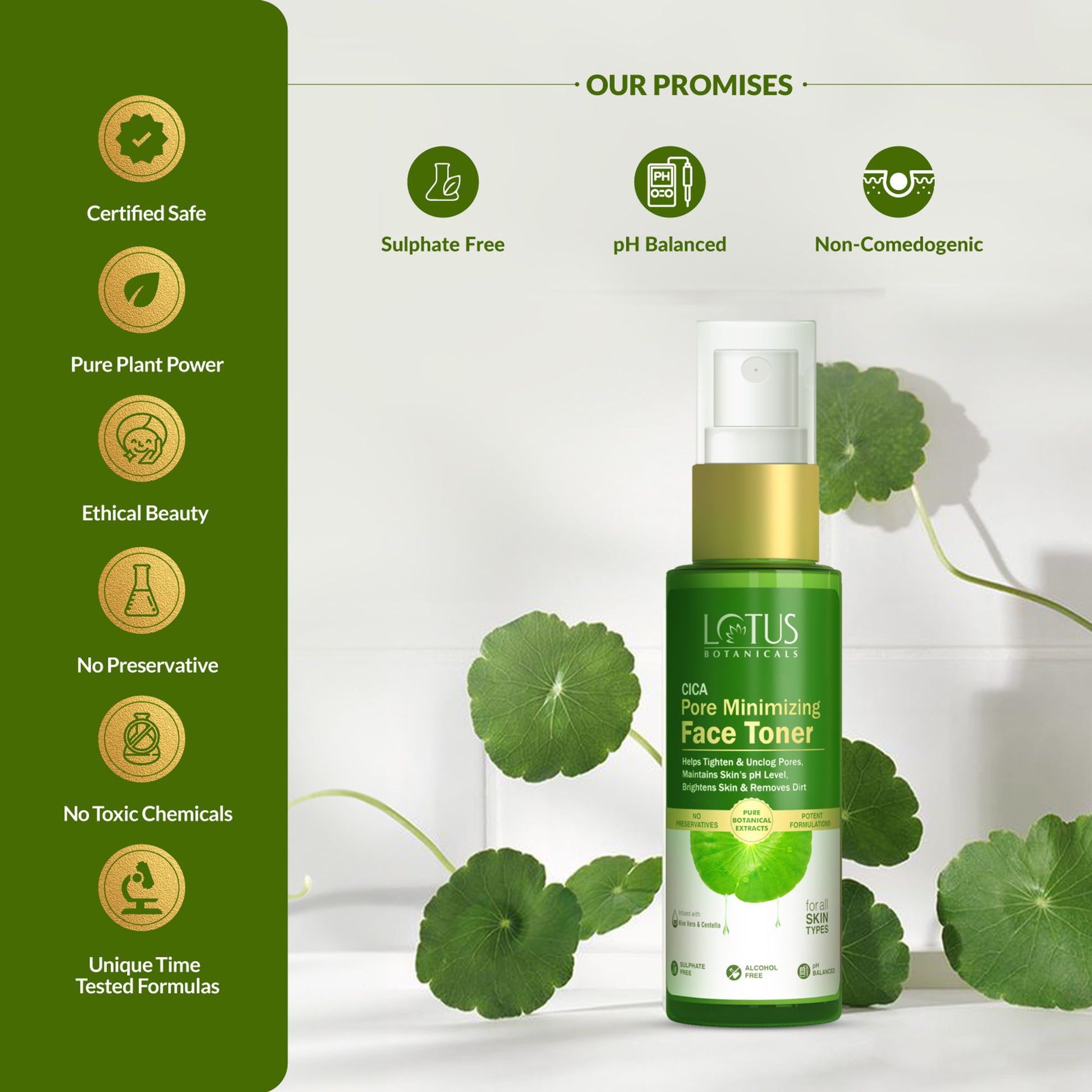 Lotus Botanicals CICA Pore Minimizing Face Toner
