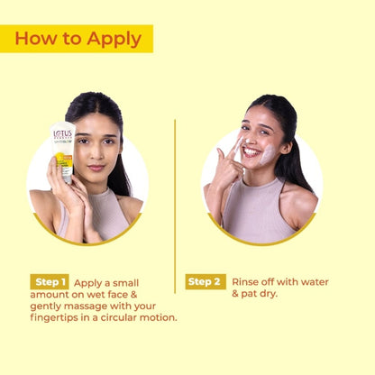 Lotus Herbals Whiteglow Vitamin C Radiance Face Wash Reduce Dark Spots & Dull Skin, All Skin Types