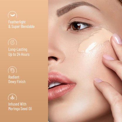 Swiss Beauty Studio Finish Full Coverage Foundation - Ivory Rose