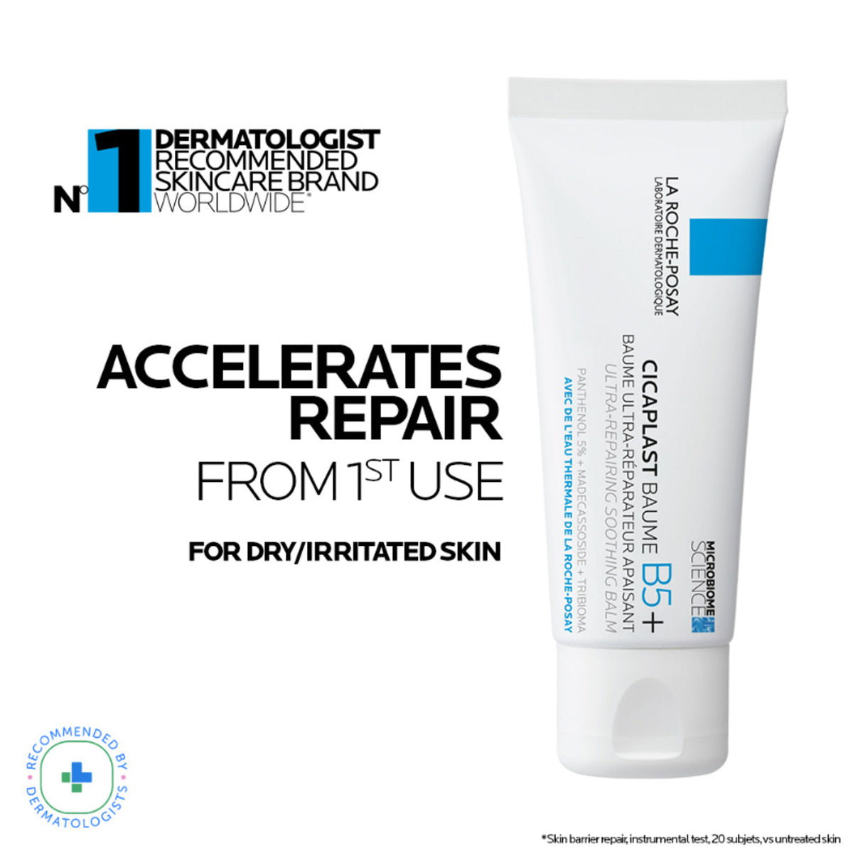 La Roche-Posay Cicaplast Baume B5+ Repair Moisturizer Balm, Soothing cream for Dry, Sensitive Skin