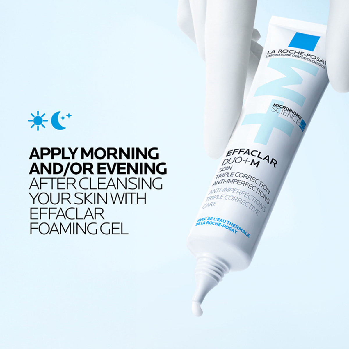 La Roche-Posay Effaclar Duo+M Gel with Salicylic acid, Anti-Acne Moisturiser for Acne-Prone Skin