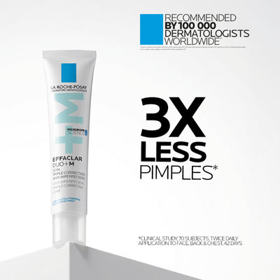 La Roche-Posay Effaclar Duo+M Gel with Salicylic acid, Anti-Acne Moisturiser for Acne-Prone Skin