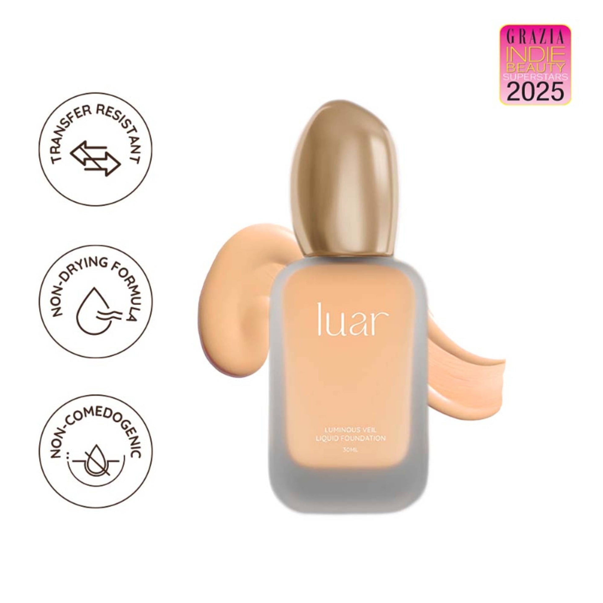 Luar Beauty Luminous Veil Liquid Foundation - L4