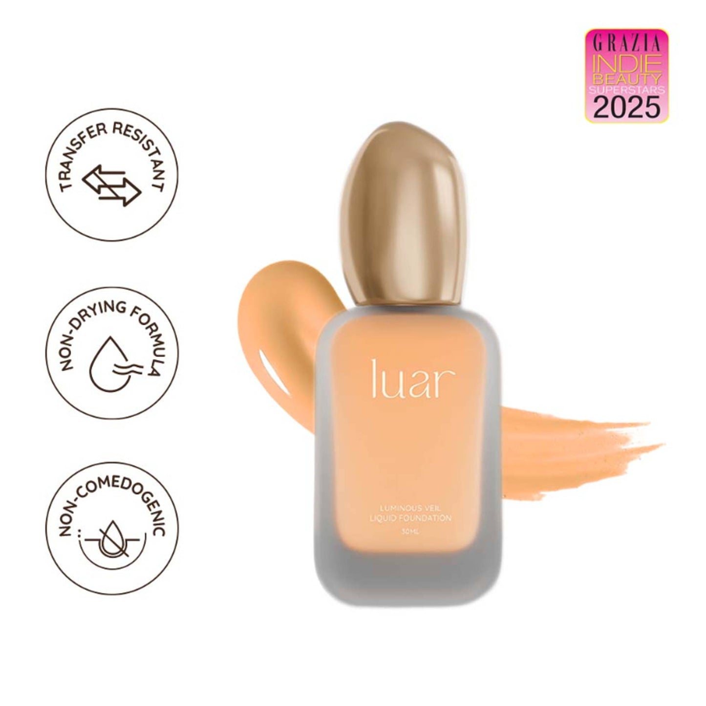 Luar Beauty Luminous Veil Liquid Foundation - L6