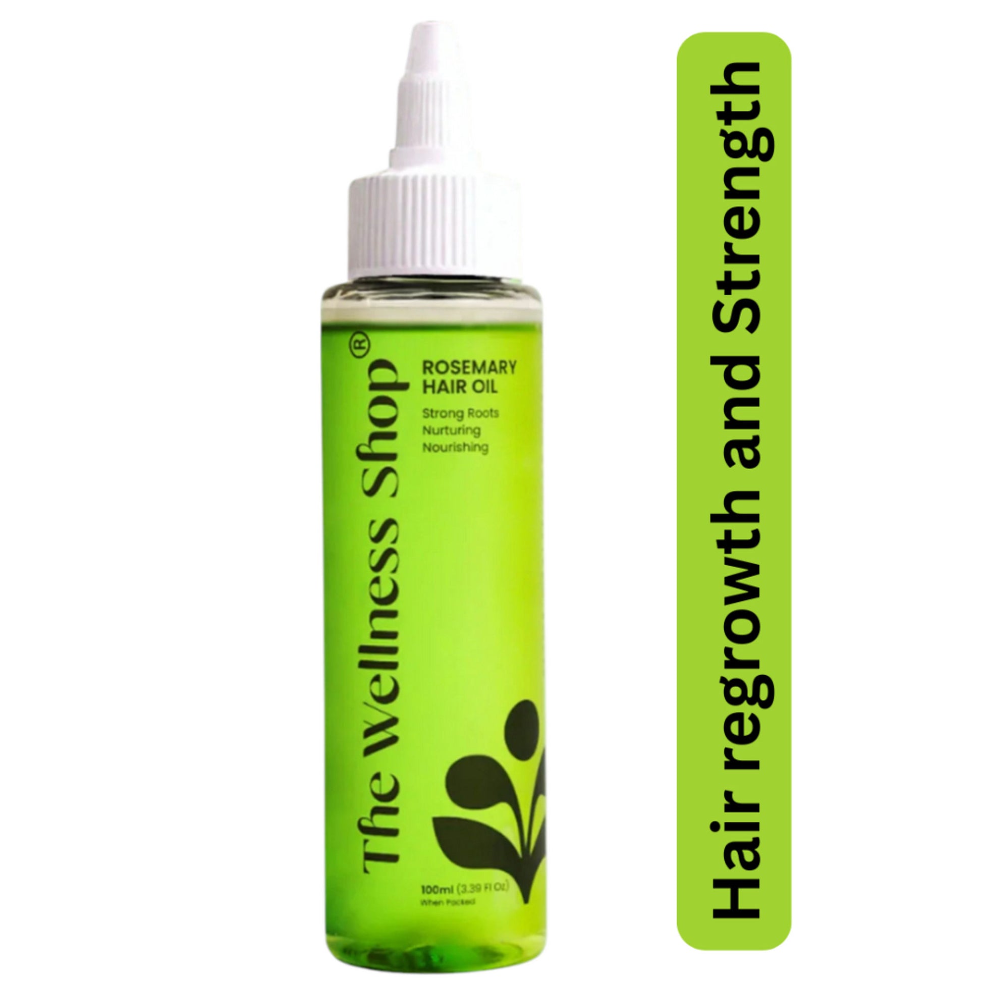 The Wellness Shop Rosemary Hair Oil for Nourishes Scalp, Strengthen Roots & Control Hairfall