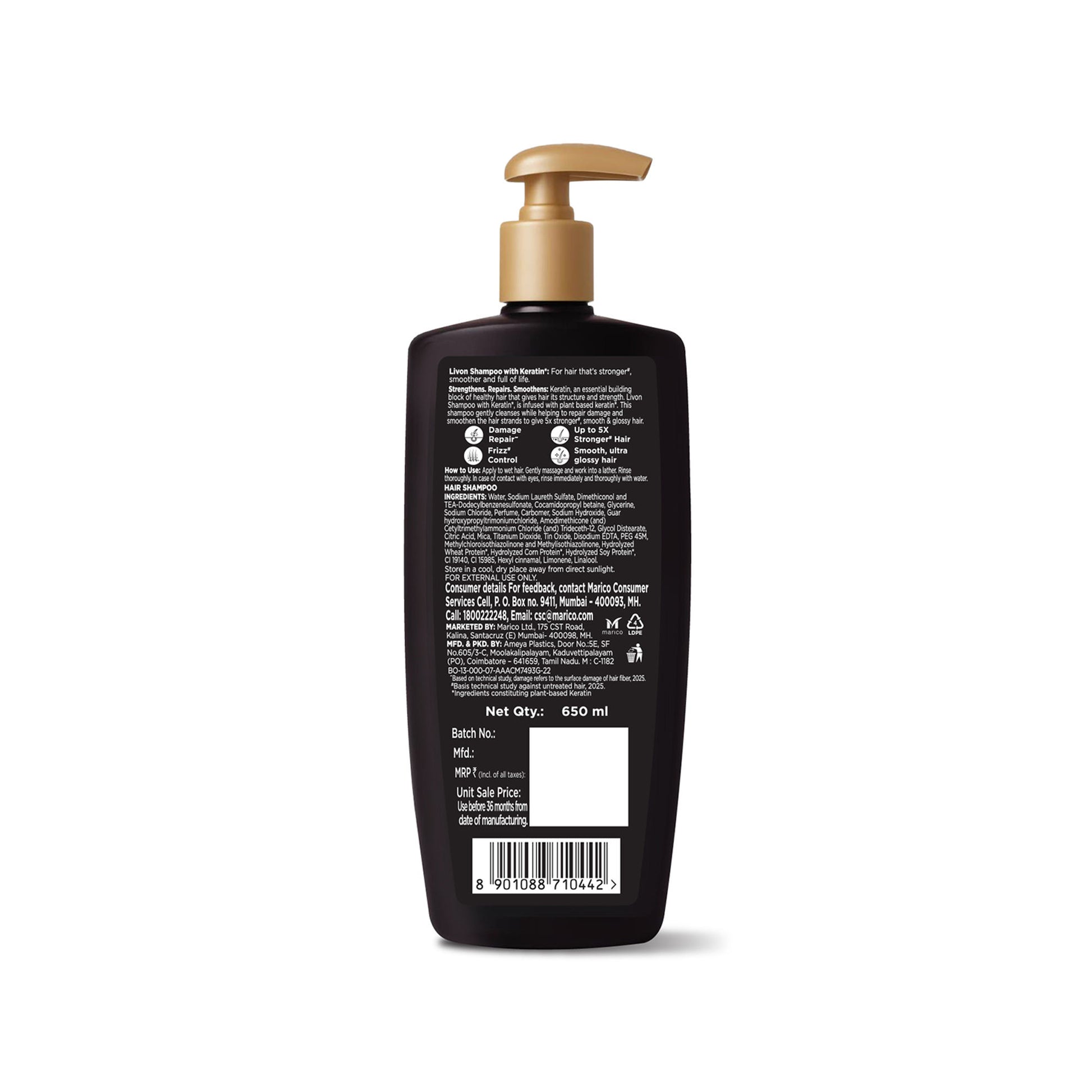Livon Keratin Shampoo For Women & Men