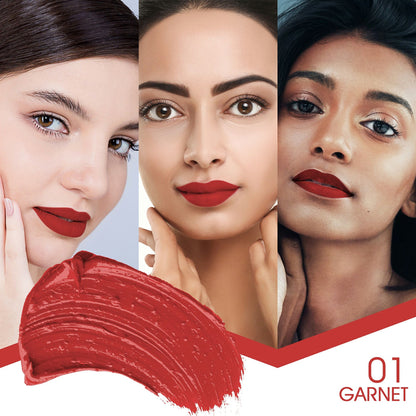 Colors Queen Mattifying Non Transfer Matte Liquid Lipstick - 01 Garnet