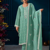 Dhiyona IE Ethnic Motifs Embroidered Straight Kurta With Trouser & Dupatta