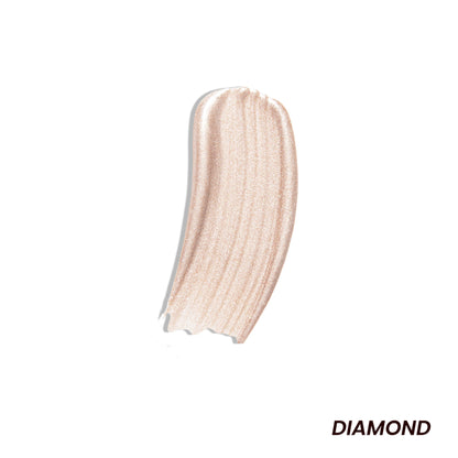 La Mior Face Dew Strobe Highlighter in Moonstone, showcasing a luminous powder highlighter with a shimmering finish.