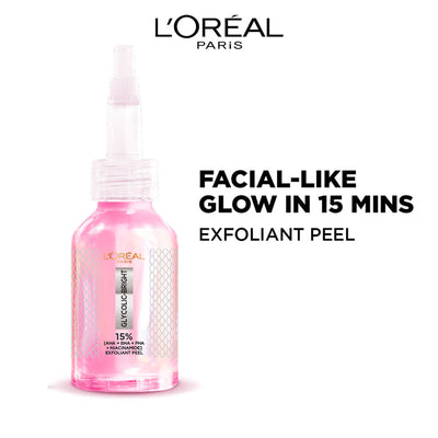 L'Oreal Paris Glycolic-Bright Anti Dark Spot Exfoliant Peel 15% Aha + Bha + Pha + Niacinamide