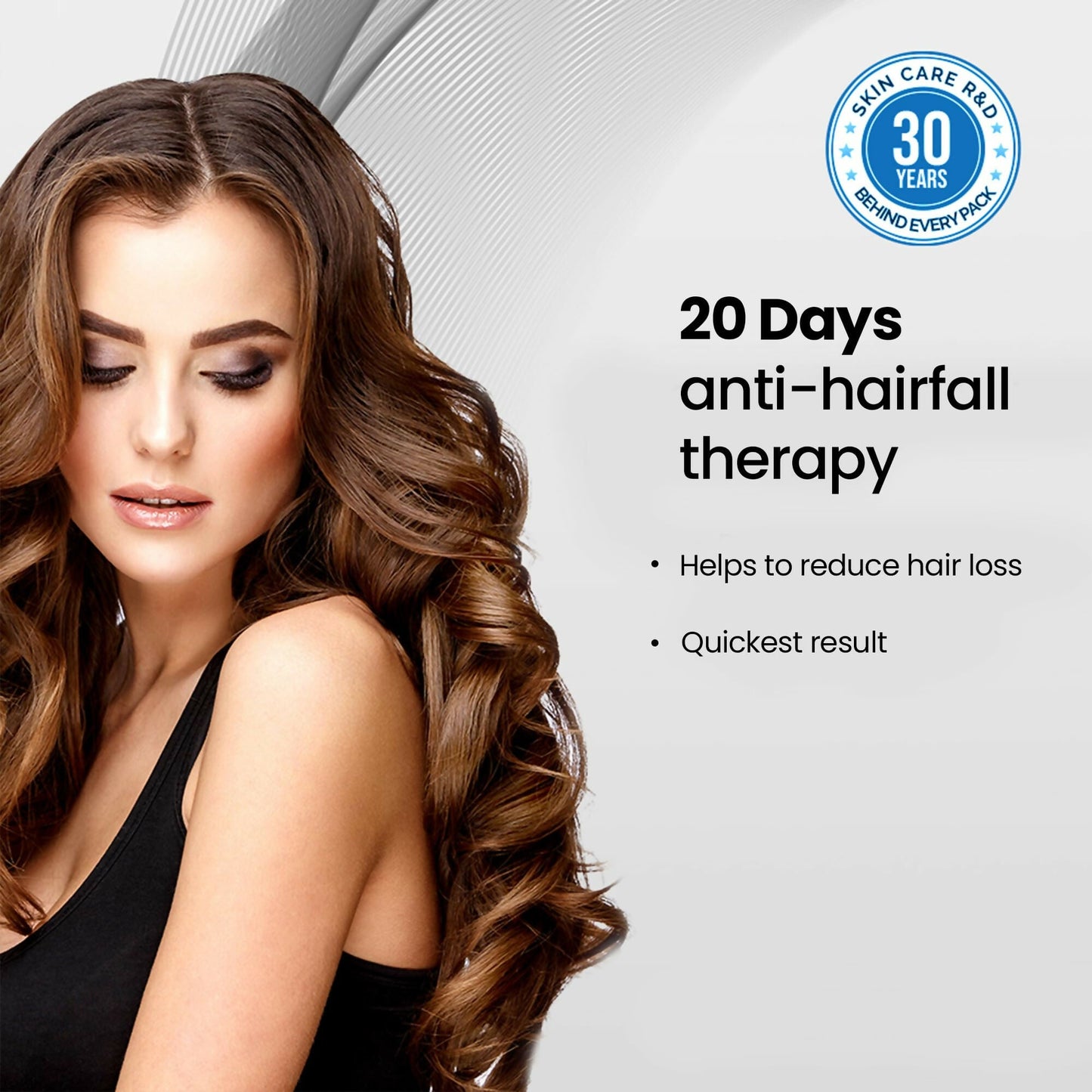QSERA Hair Serum for Hair Fall Control showing a sleek bottle with dropper applicator, designed for nourishing and strengthening hair.