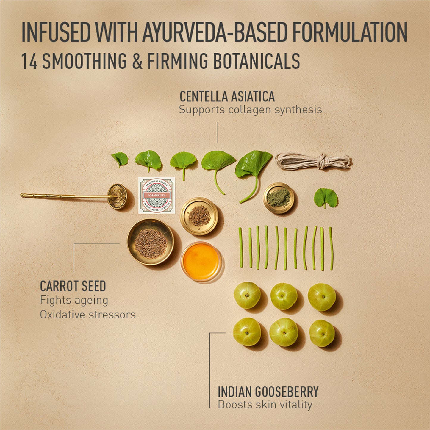 Kama Ayurveda Amarrupa Anti - Ageing Line Smoothing Face Serum, Supports Collagen Synthesis