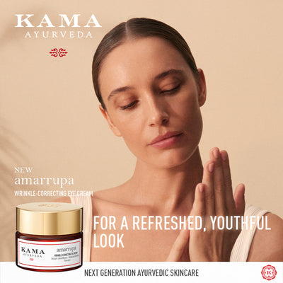 Kama Ayurveda Amarrupa Age - Defying Wrinkle - Correcting Eye Cream, Supports Collagen Synthesis