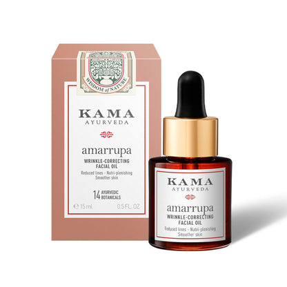 Kama Ayurveda Amarrupa Age - Defying Wrinkle - Correcting Facial Oil, Supports Collagen Synthesis