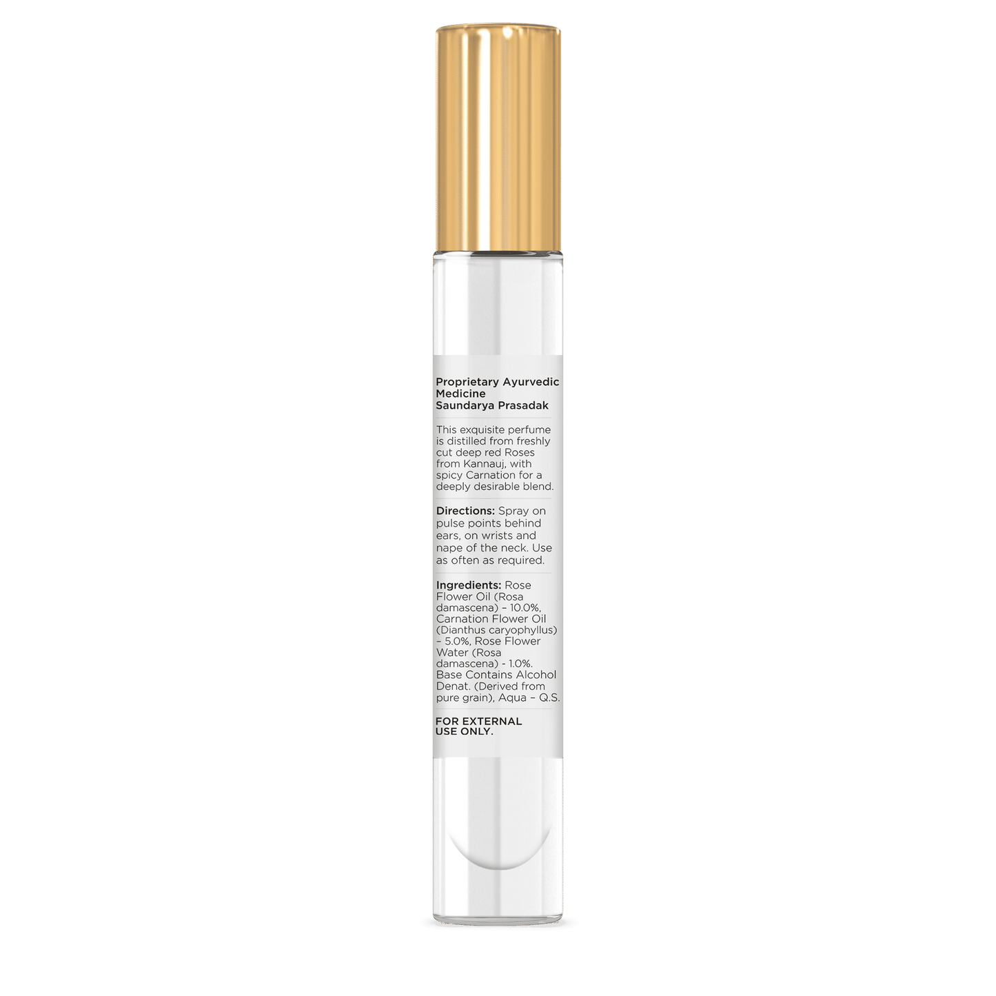 Forest Essentials Intense Perfume Rose & Carnation - Long Lasting Luxury Perfume For Her