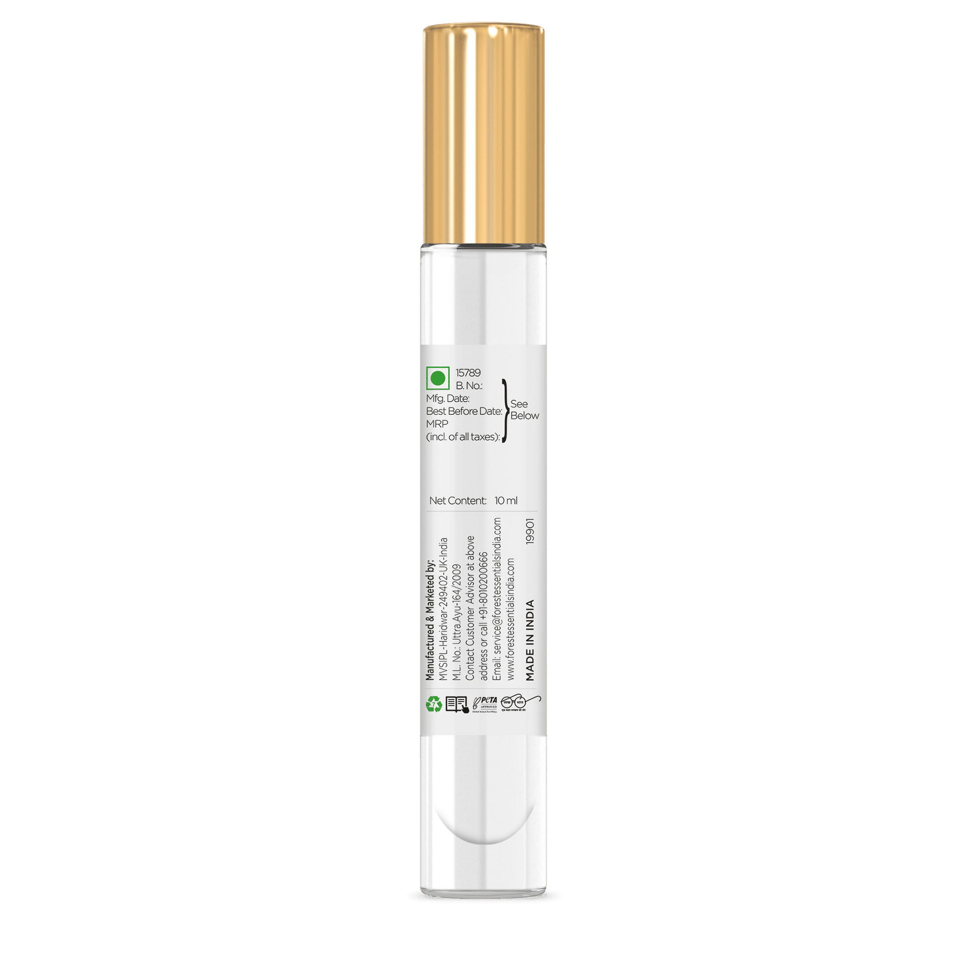Forest Essentials Intense Perfume Lime Saffron Oudh - Long Lasting Luxury Perfume For Her