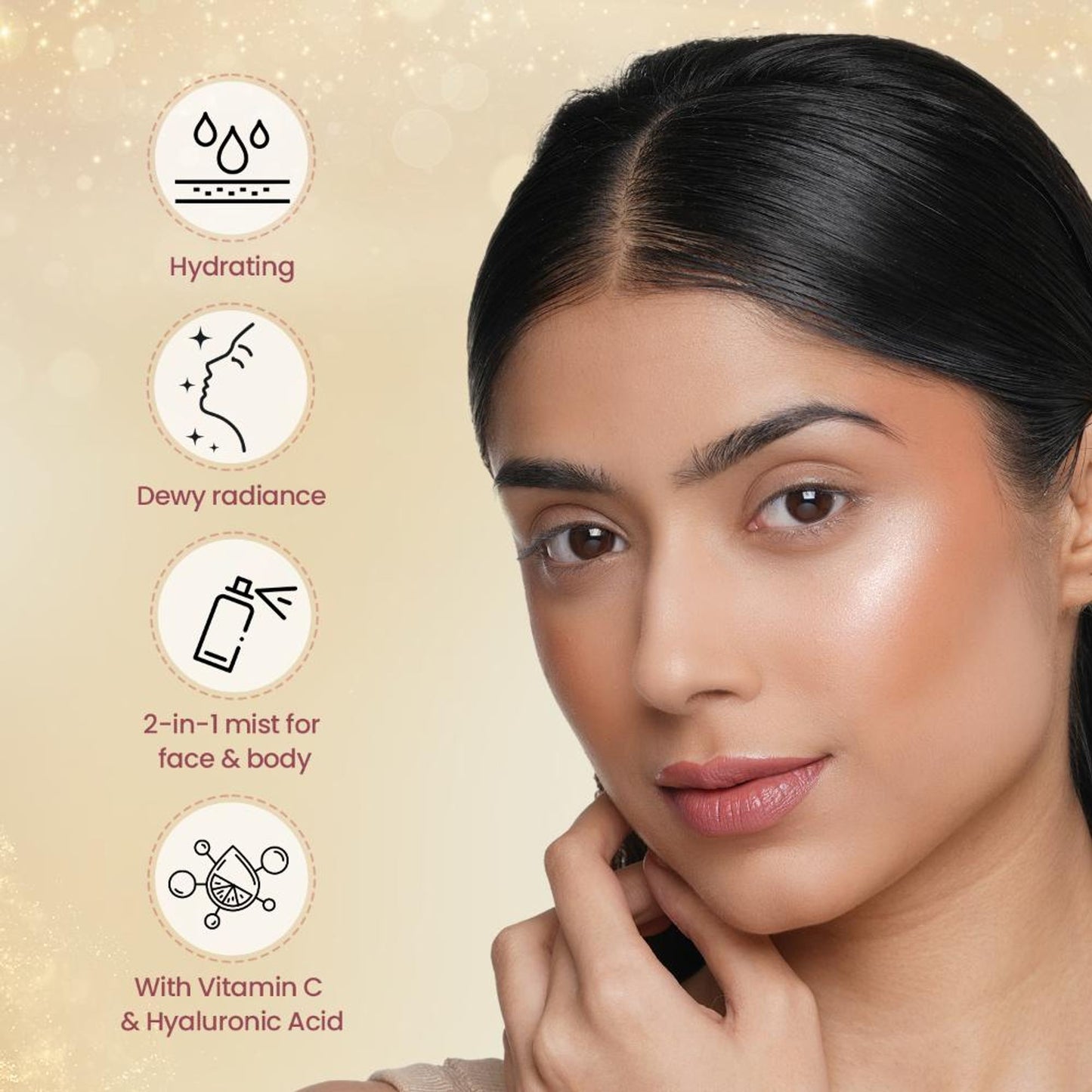 Swiss Beauty Glow Up Makeup Fixer With Vitamin C & Hyaluronic Acid