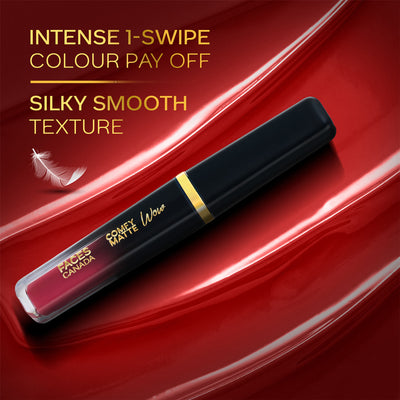 Faces Canada Comfy Matte Wow Liquid Lipstick - Ruby Rouge 03