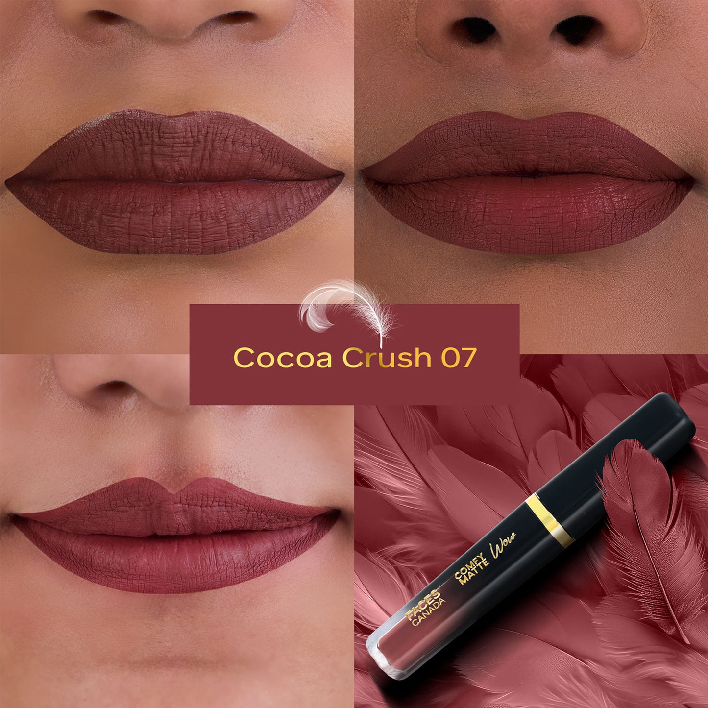 Faces Canada Comfy Matte Wow Liquid Lipstick - Cocoa Crush 07