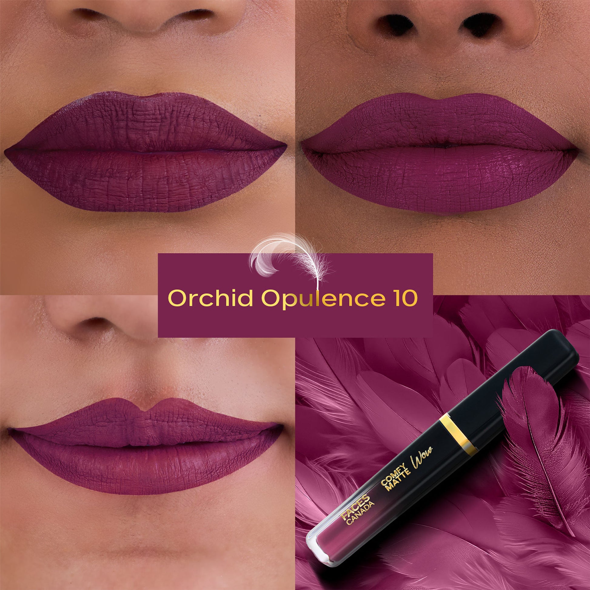 Faces Canada Comfy Matte Wow Liquid Lipstick - Orchid Opulence 10