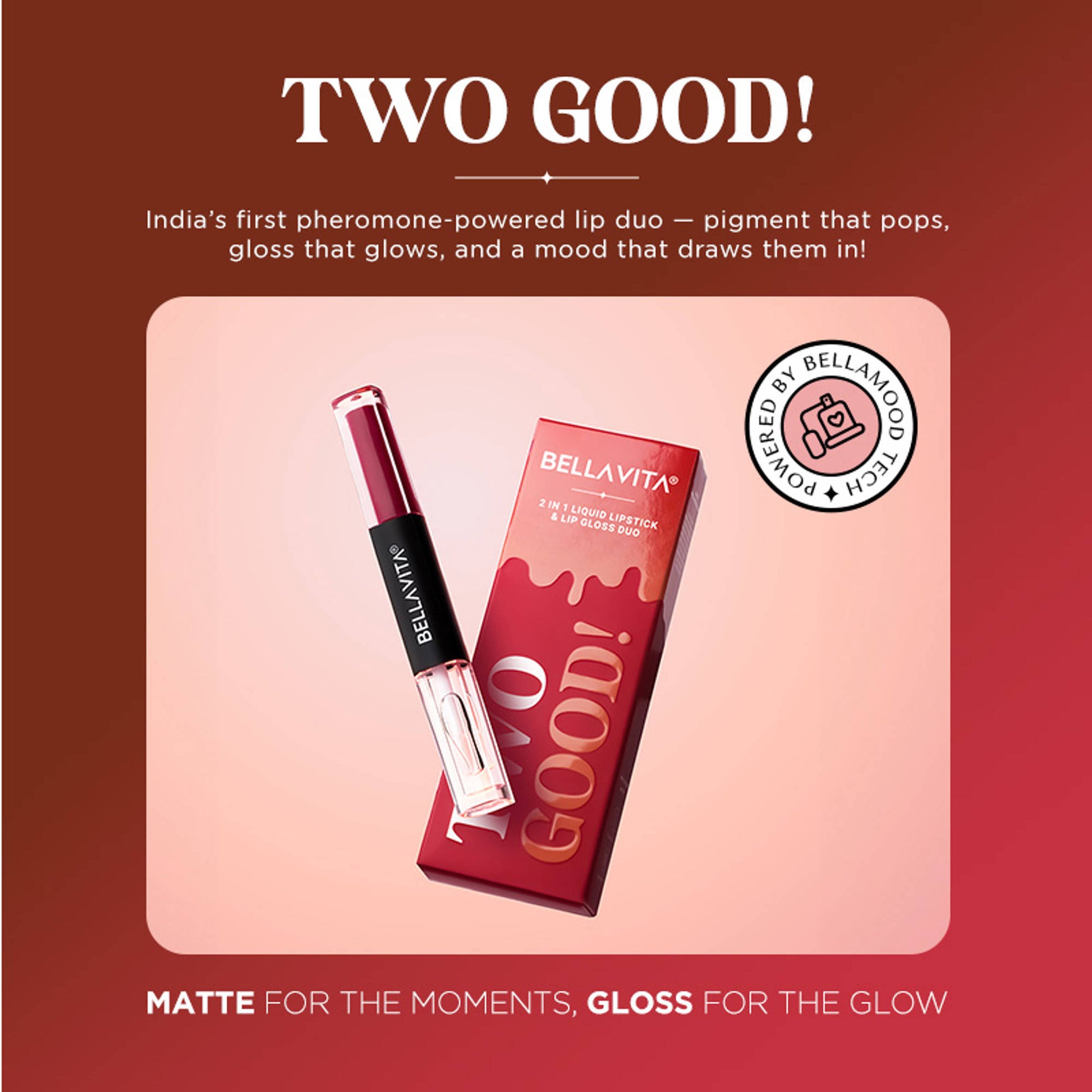 Bella Vita Organic Two Good Liquid Lipstick & Gloss Duo - Two Charming