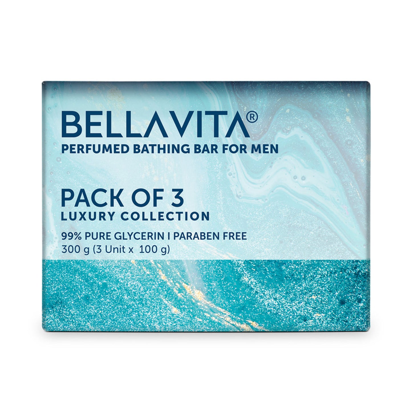 Bella Vita Organic Perfume Bathing Soap Bar For Men (Pack of 3)