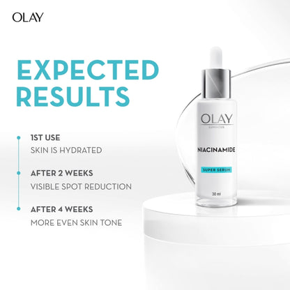 Olay Niacinamide Face Serum For Clear & Even Skin, Fights Dark Spots & Dullness