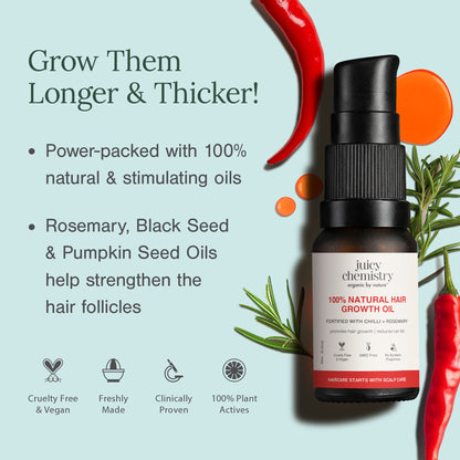 Juicy Chemistry 100% Natural Hair Growth Oil