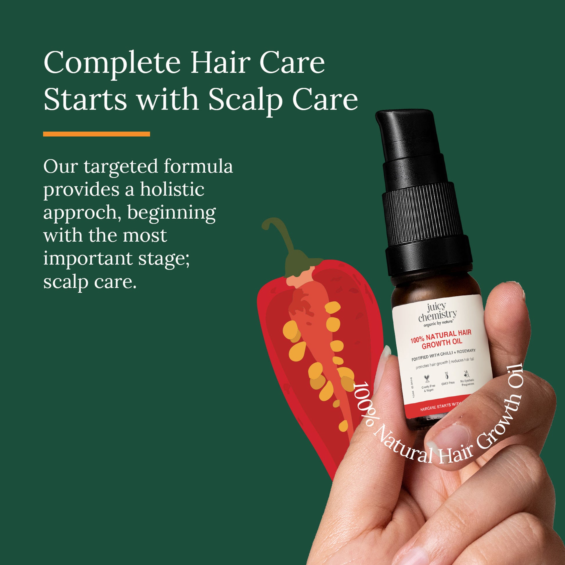 Juicy Chemistry 100% Natural Hair Growth Oil