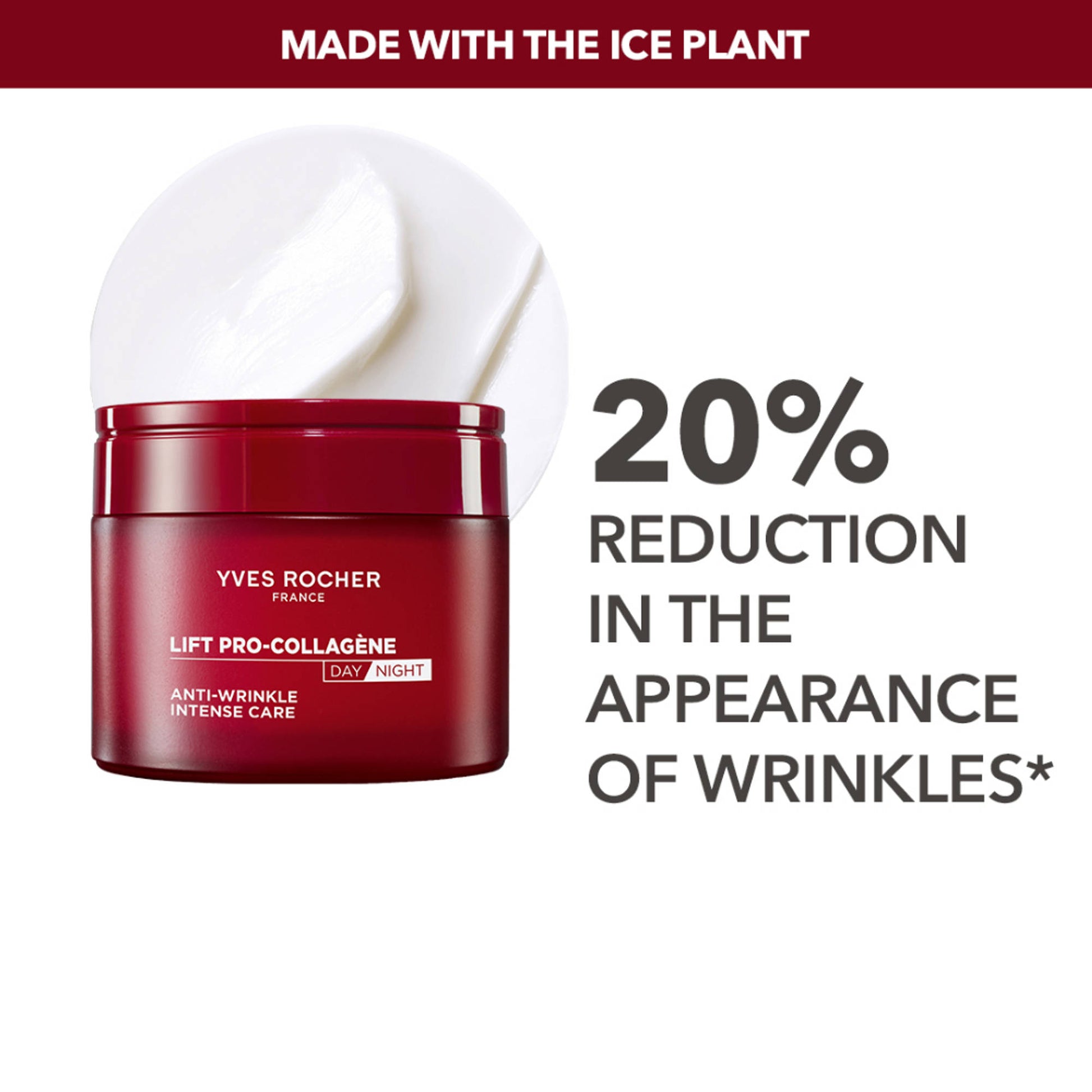 Yves Rocher Anti-Wrinkle Plumping Day Cream Jar