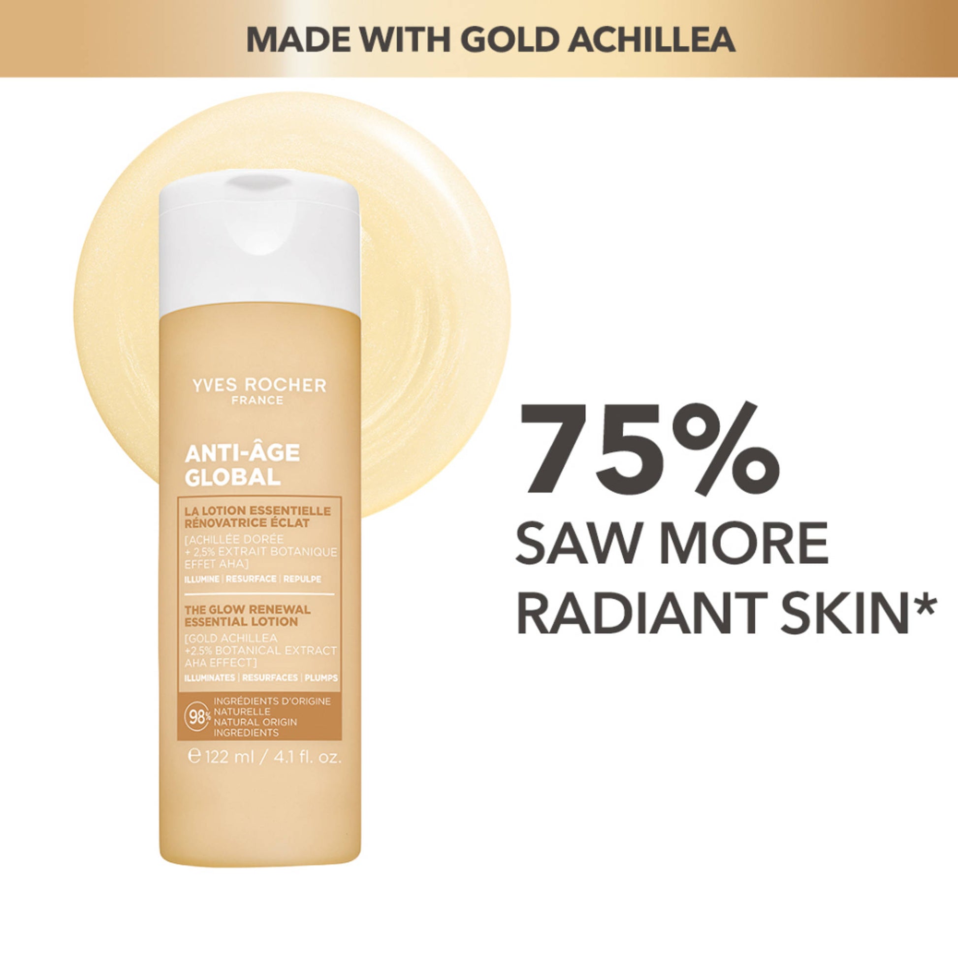 Yves Rocher The Glow Renewal Essential Lotion Bottle