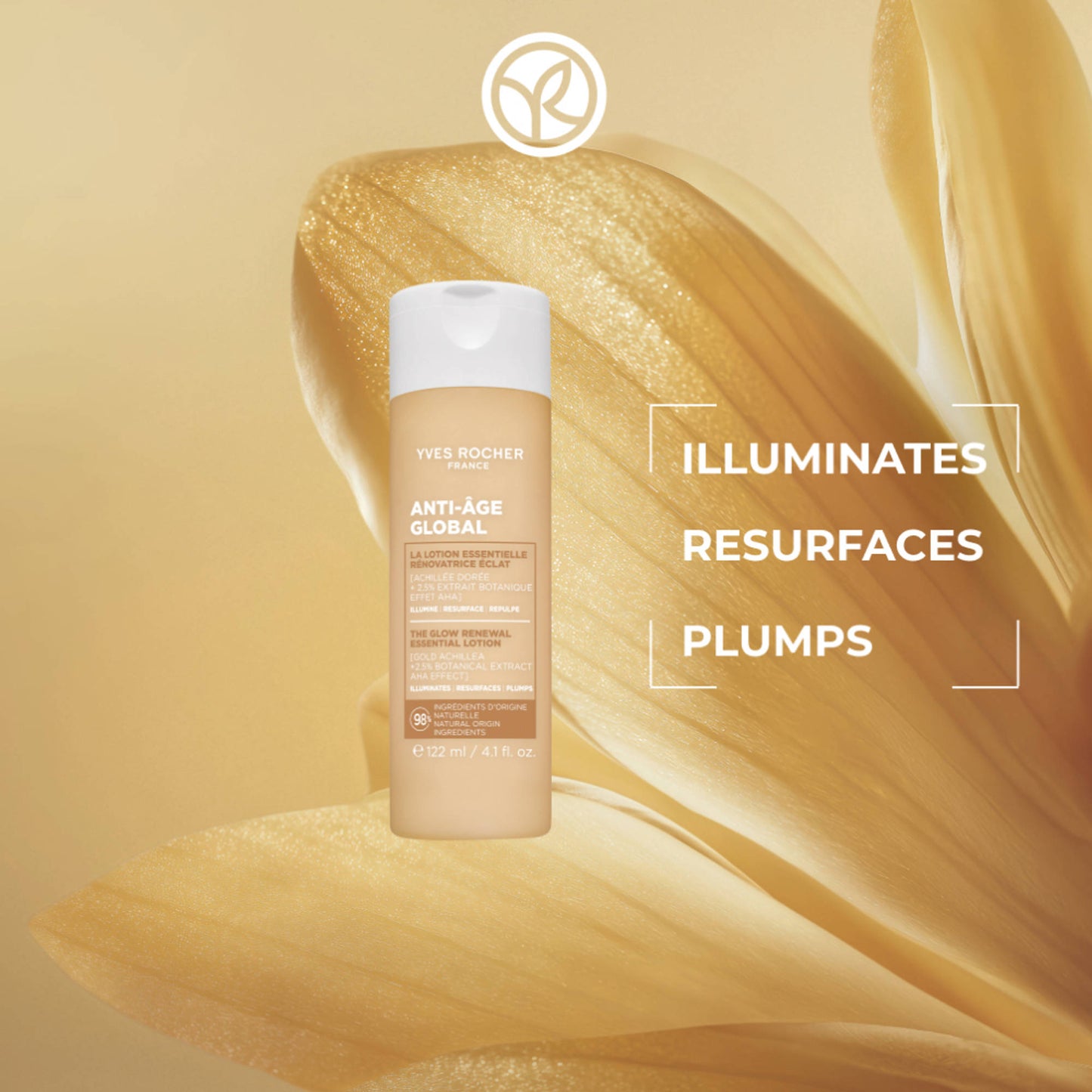 Yves Rocher The Glow Renewal Essential Lotion Bottle