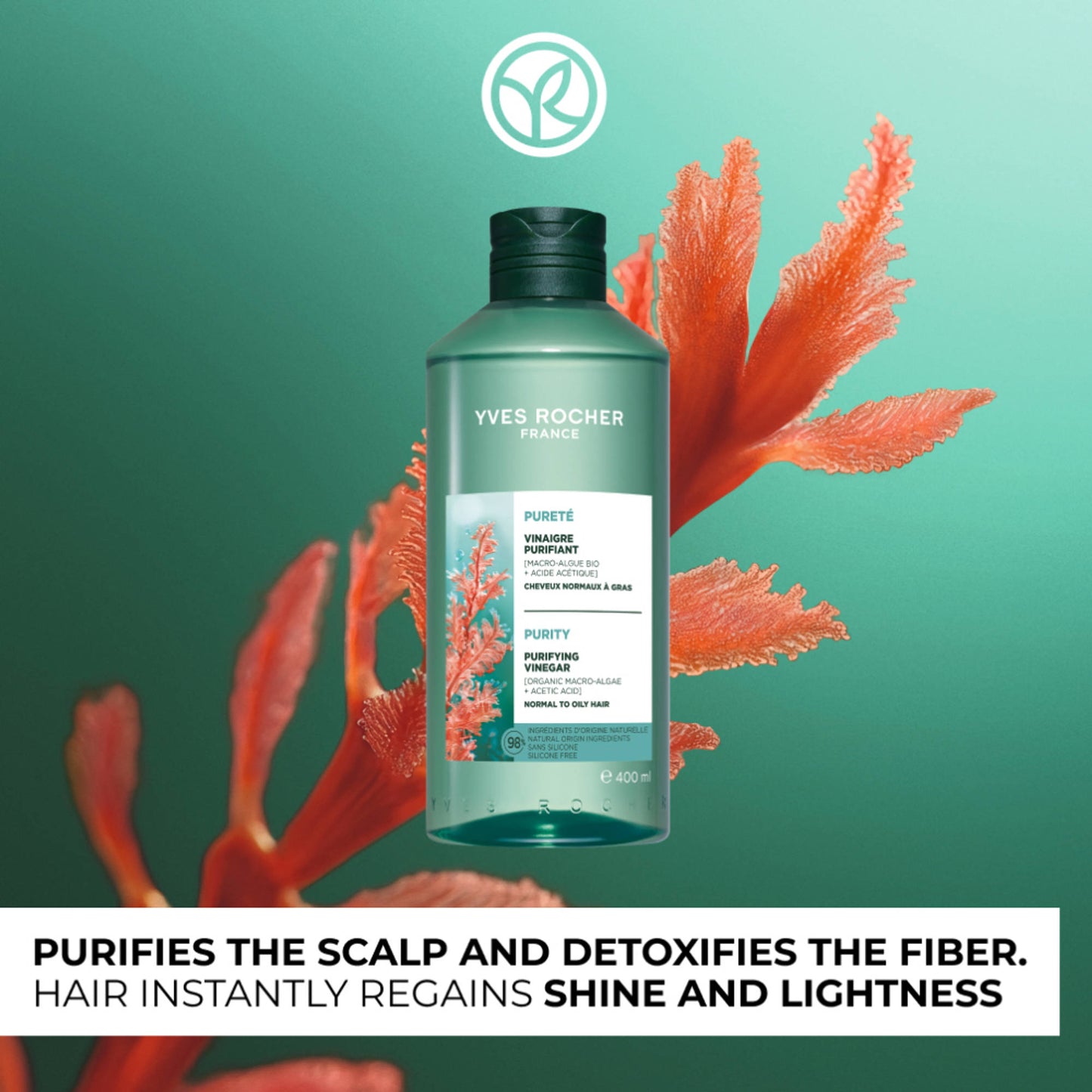 Yves Rocher Purifying Vinegar Bottle
