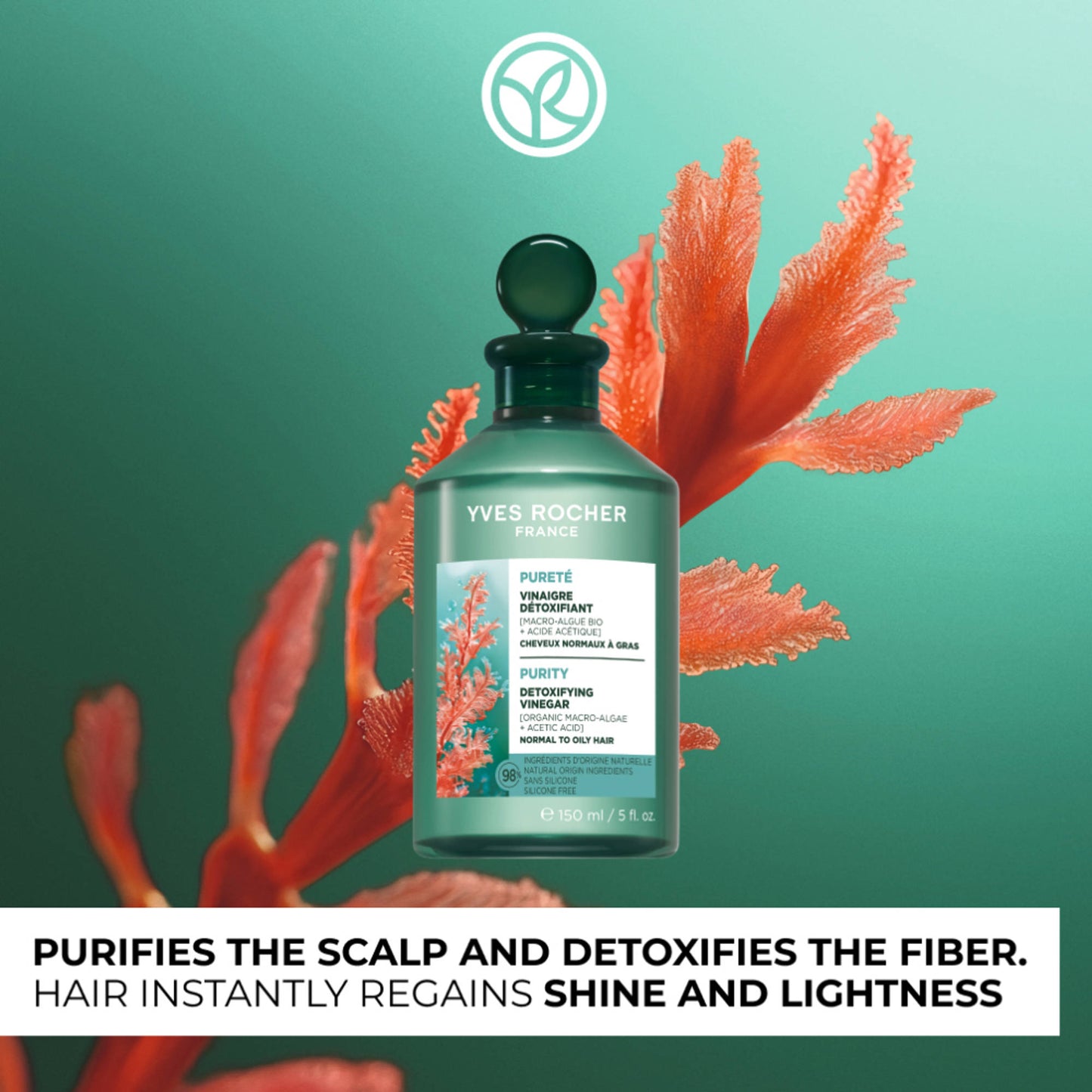 Yves Rocher Purifying Vinegar Bottle