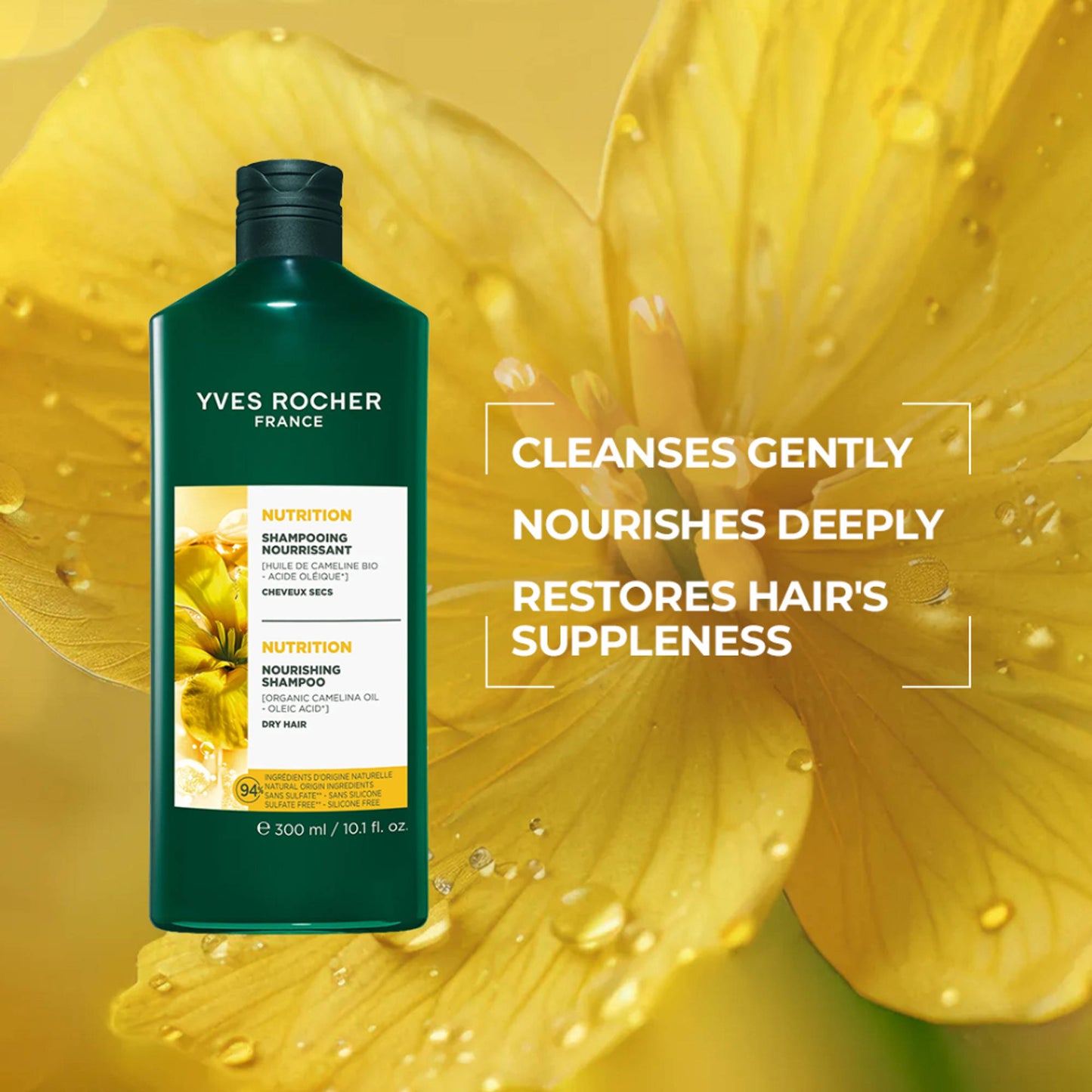 Yves Rocher Nourishing Shampoo Bottle
