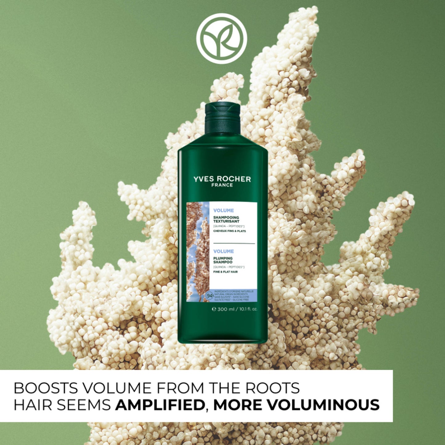 Yves Rocher Plumping Shampoo Sulfate Free Bottle