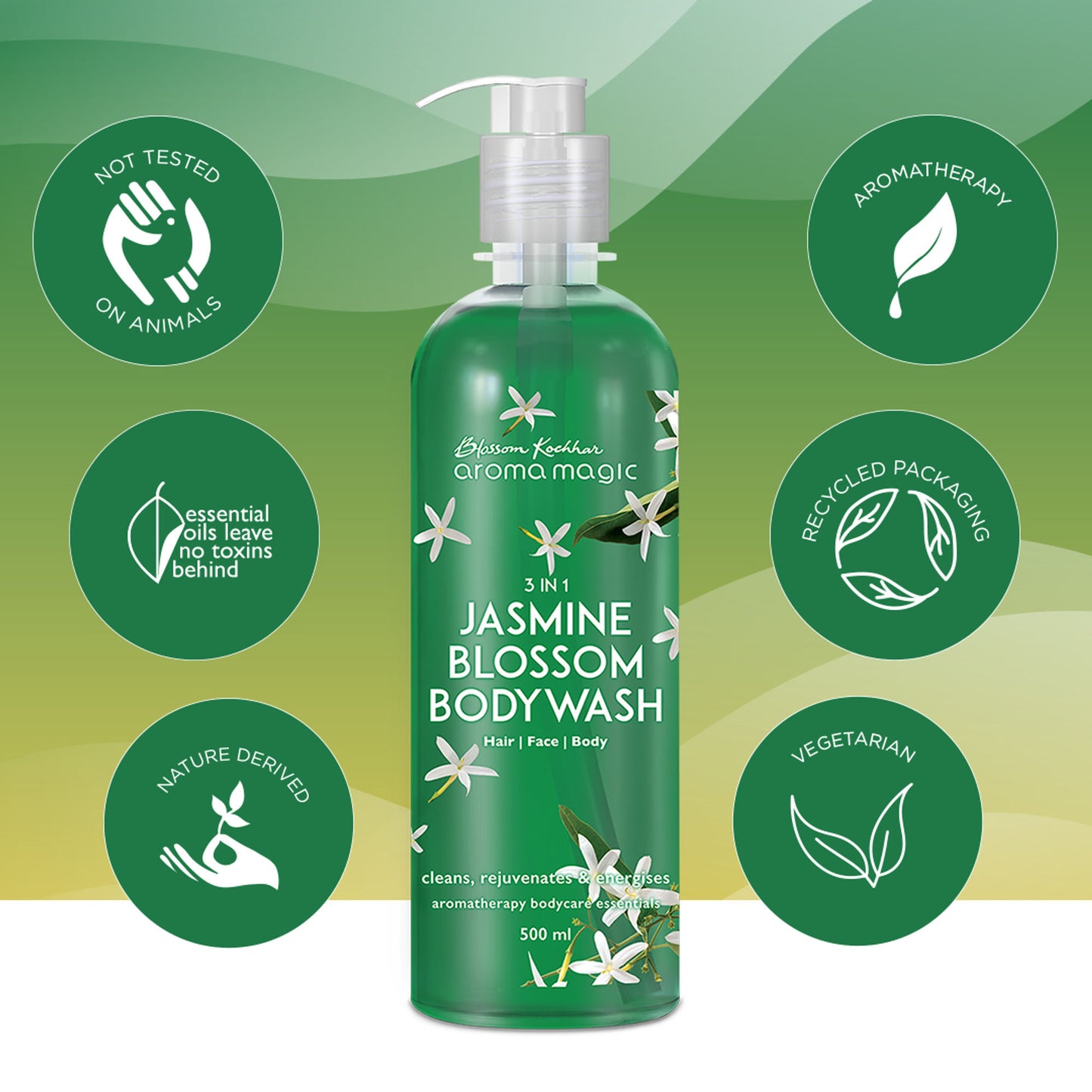 Aroma Magic 3 In 1 Jasmine Blossom Bodywash - Hair- Face- Body