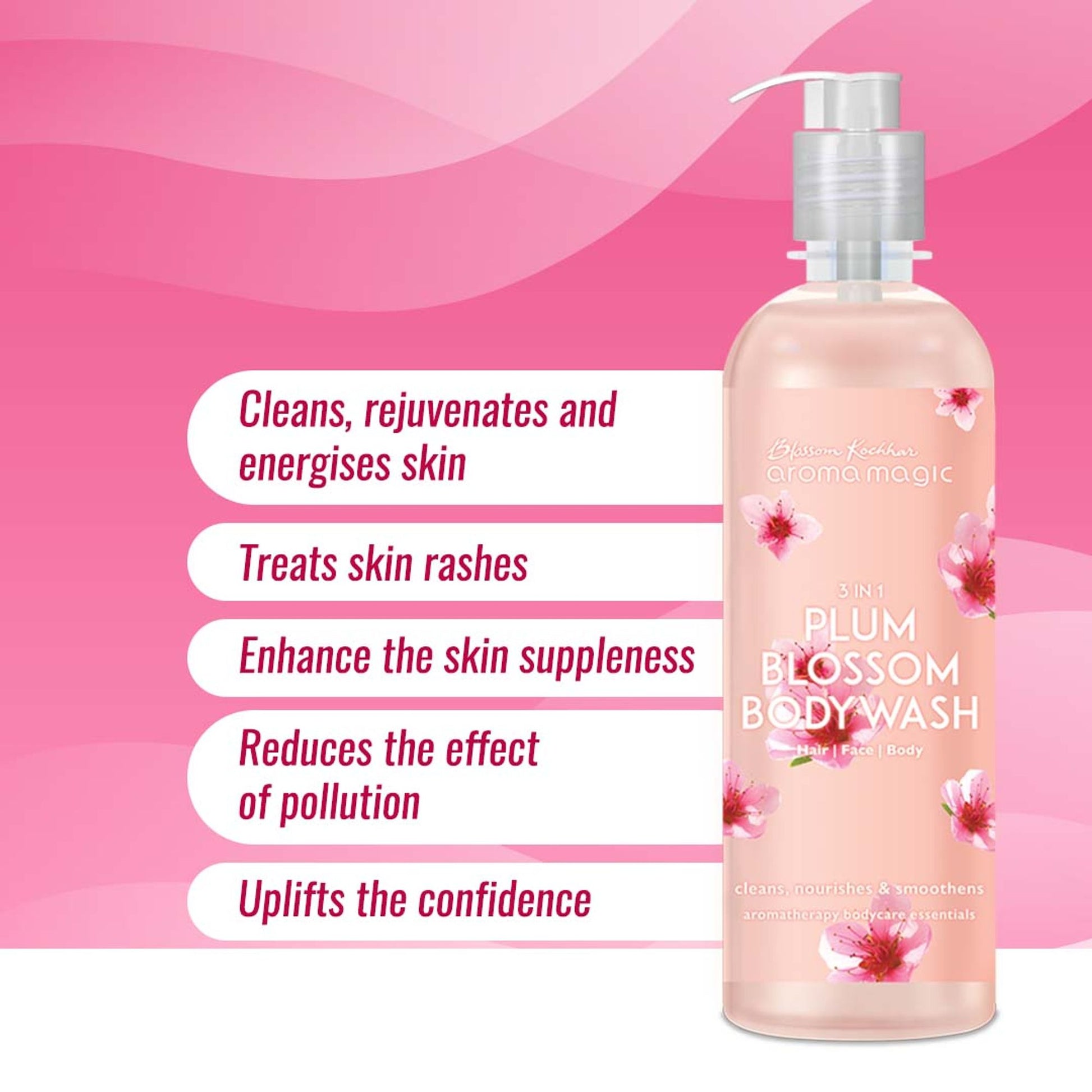 Aroma Magic 3 In 1 Plum Blossom - Hair- Face- Body Wash