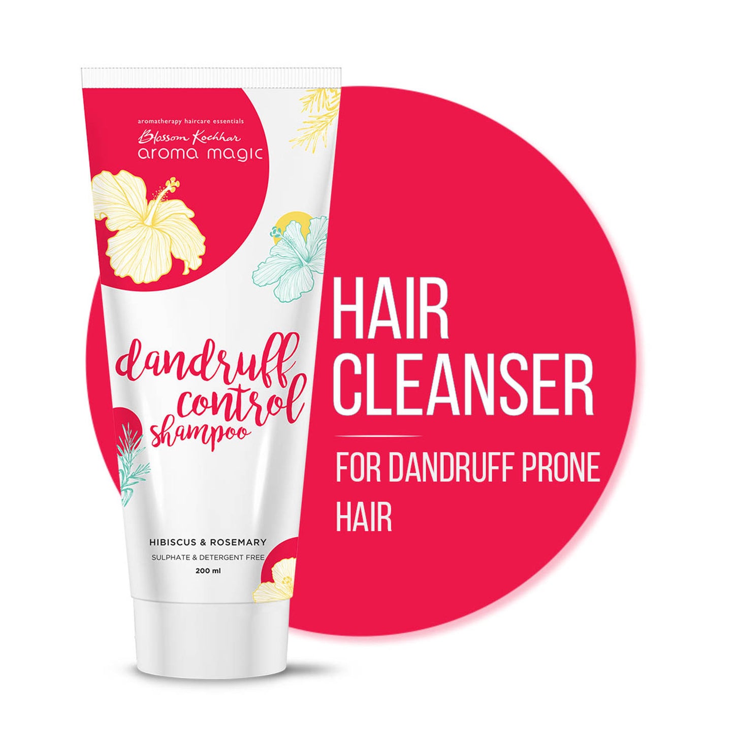 Aroma Magic Dandruff Control Shampoo Hibiscus Rosemary Sulphate Detergent Free