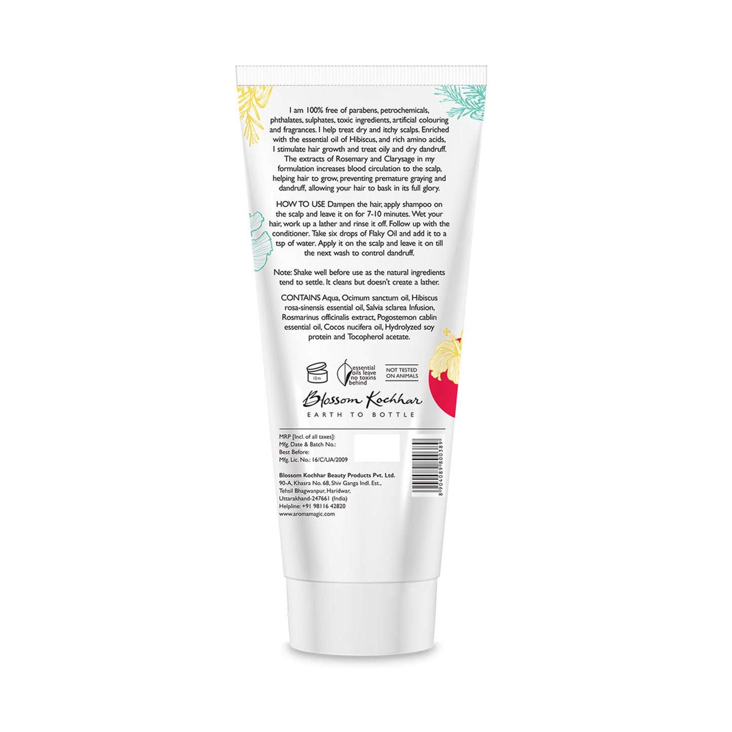 Aroma Magic Dandruff Control Shampoo Hibiscus Rosemary Sulphate Detergent Free