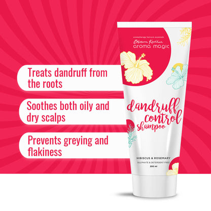 Aroma Magic Dandruff Control Shampoo Hibiscus Rosemary Sulphate Detergent Free