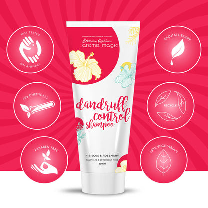 Aroma Magic Dandruff Control Shampoo Hibiscus Rosemary Sulphate Detergent Free