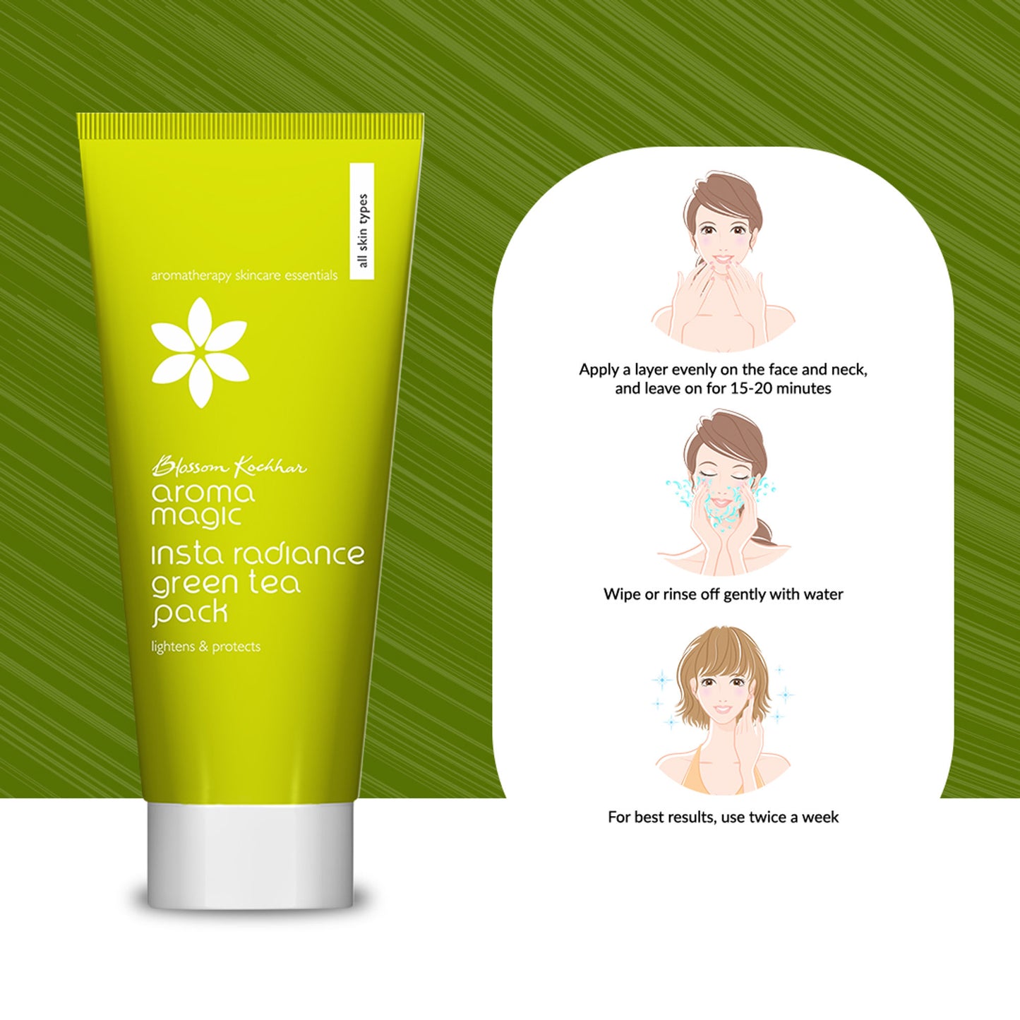 Aroma Magic Insta Radiance Green Tea Pack