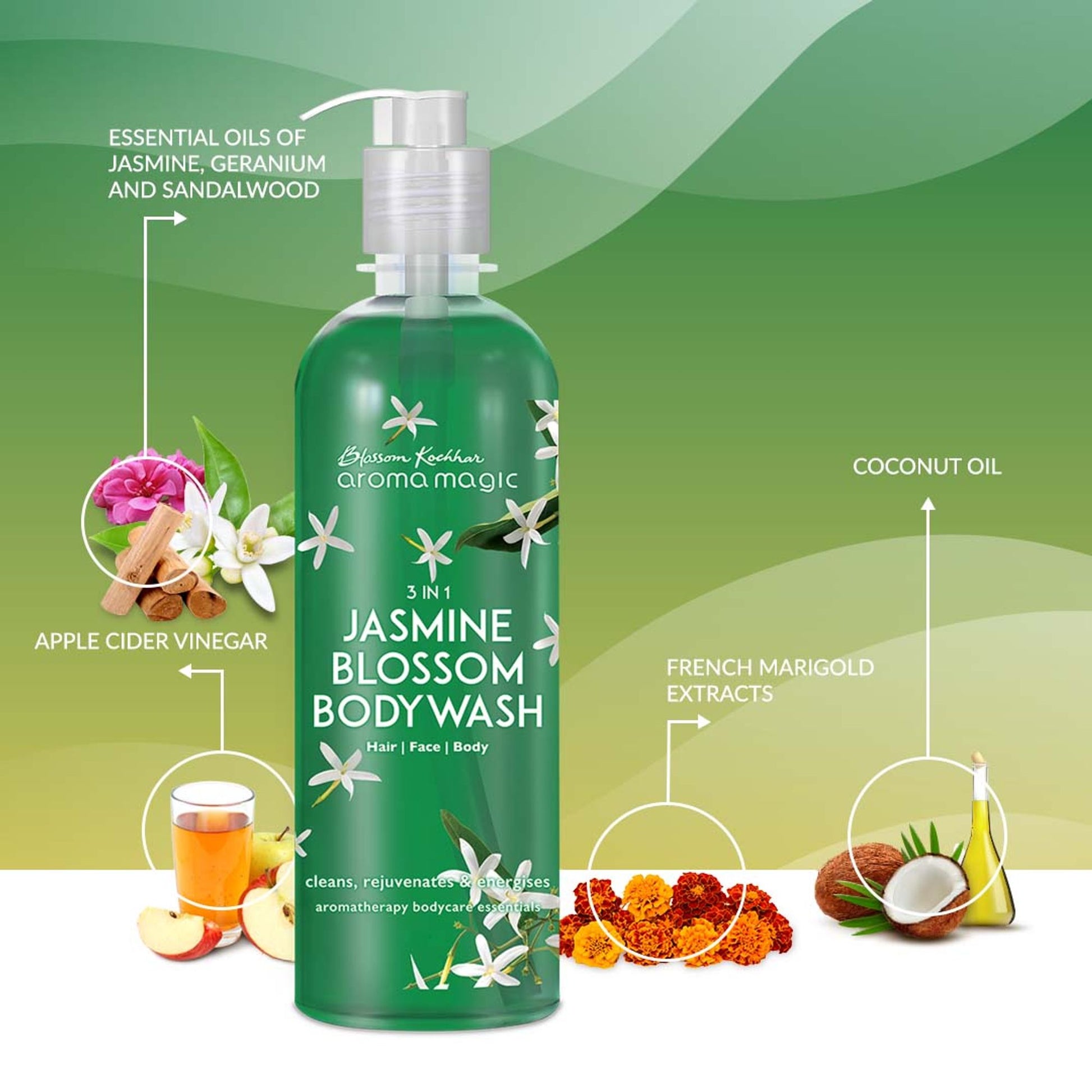 Aroma Magic 3 In 1 Jasmine Blossom Bodywash