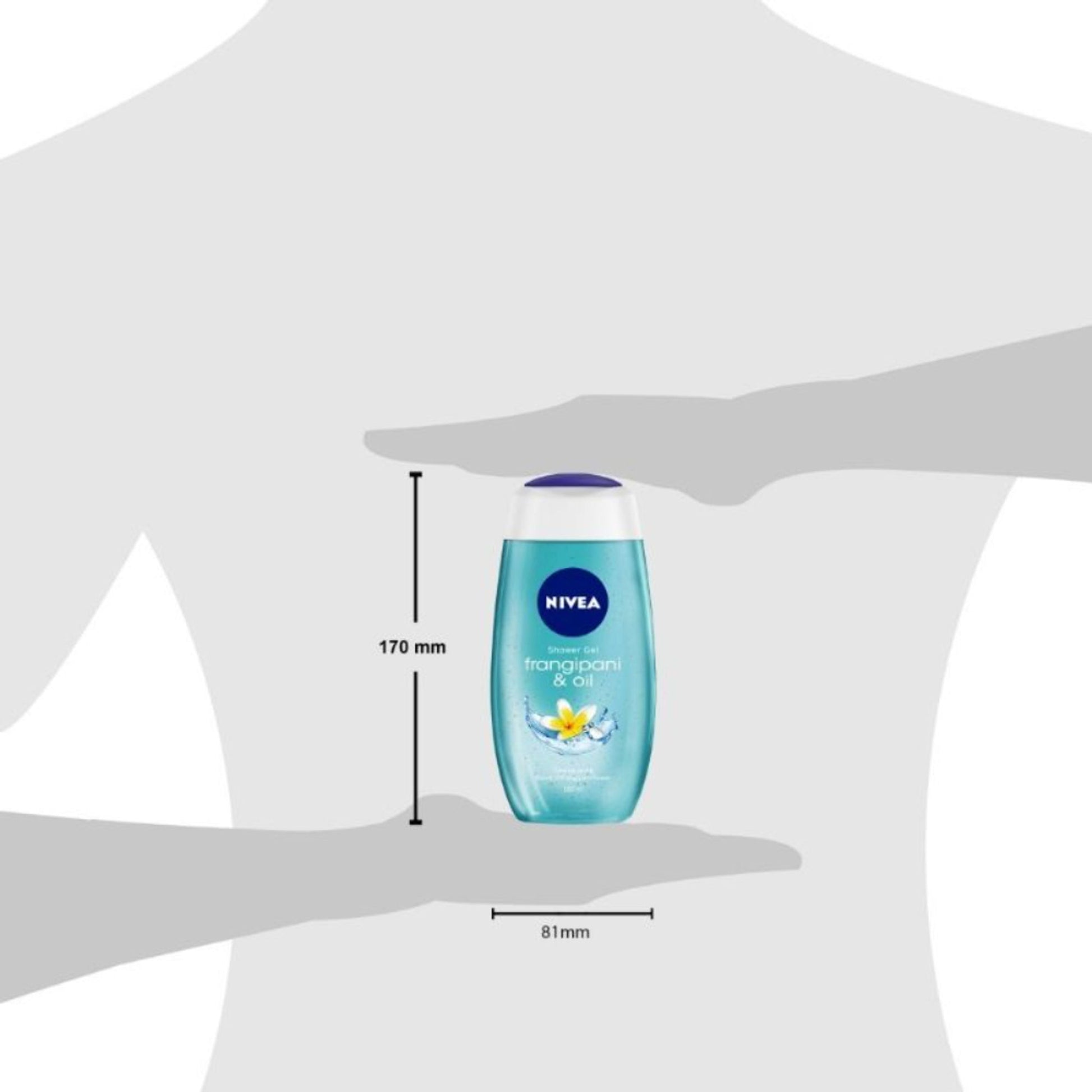 NIVEA Body Wash, Frangipani & Oil Shower Gel, Pampering Care & Refreshing Scent of Frangipani Flower